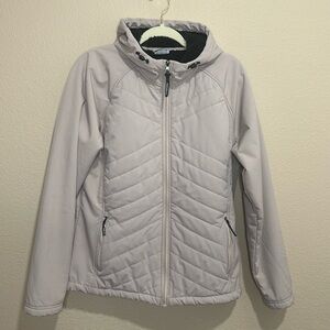 NEW BALANCE Ladies’ Quilted Faux-Fur Lined Hooded Jacket, Size L, EUC